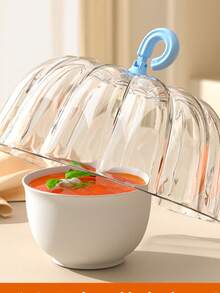 New Pumpkin Shaped Food Cover, Transparent PET Dish Cover, Keeps Food Warm, Dust & Insect Proof