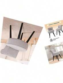 Sherpa Vanity Chair With Back For Bedroom - Tufted Upholstered Low Back Makeup Chair With Wooden Legs, Modern Elegant Dressing Table Stool For Dressing Room And Bathroom(White) ﻿