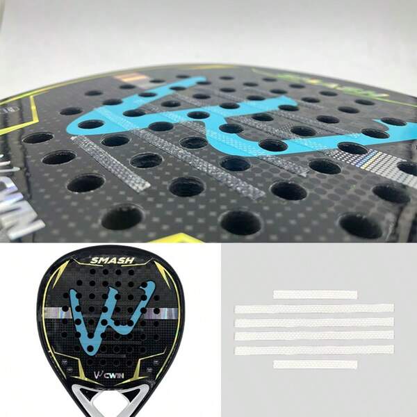 6 pezzi Strisce professionali per racchetta da padel, migliorano la rotazione e il controllo sulle palline da padel, adatte per tutte le racchette, accessorio indispensabile per il padel