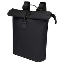 Floso Turner Roll Top 12L Laptop Backpack (Solid Black) - Black - View 1