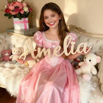 1pc Personalized Wooden Name Plate, No Electricity Needed, Customized Letter Wall Decor, Boho Style, Decoration For Living Room, Bedroom, Unique Customized Gift For Birthday, Party, Wedding, Thanksgiving, Christmas, Valentine's Day