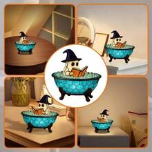 Ghost Bubble Bath Lamp, Halloween Ghost Night, Color - Changing Mood, Table, Shelf, Fireplace - Spooky Room Decor, Desk, Vintage Aesthetic Halloween Party 1PC - 1 pieza - Ver 5