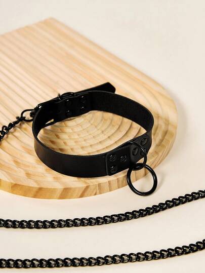 PETSIN 1 set Justerbart personligt överdrivet djurhalsband & koppelset för utomhusbruk