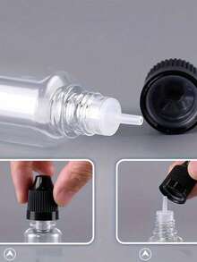 10pcs Slim Dropper Bottles, Capacity 5ml/10ml/20ml/30ml/50ml, Pet Friendly, Squeeze Type Dropper Cap, Essential For Back To School And Travel, Portable & Lightweight - Travel Accessories - 彩色 - 查看 9