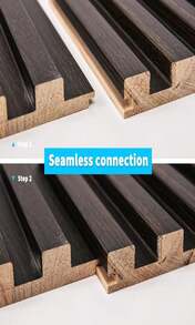 Art3d Slat Wood Wall Paneling For Interior And Ceiling Decoration - 4 Samples Pack, 6 X 57in - ColorL - 查看 6