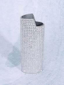 [1pc Zinc Alloy Lighter Case] 1pc Sparkling Artificial Diamond Decoration Zinc Alloy Lighter Case&Lighter Sleeve For Model BIC-J6. - Multicolor - View 19