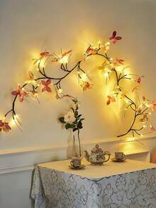 Schmetterling Zweig Licht, USB betrieben, 8 Beleuchtungsmodi, Märchenlampe 1,8M LEDs, für Innenräume Wohnzimmer Büro Außenbereich Hof Urlaub Dekoration Blumenbeet Hinterhof Rasen Zaun Wanddekoration Valentinstag Weihnachten