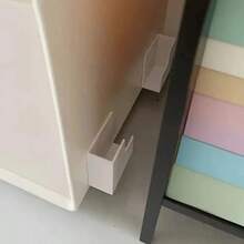 1 Cặp giá để cân treo tường - Lắp đặt bằng keo dán, nhựa bền tiết kiệm không gian, thích hợp cho phòng tắm và phòng tập thể dục tại nhà, sức chứa 22 pound, lưu trữ trong phòng tắm, thiết kế thời trang, cấu trúc chắc chắn, ngăn chứa đồ - Nhiều màu - Xem 9