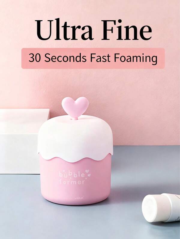 1 Stück Schaum-Shampoo-Hersteller - Handgehaltener Gesichts-Schaum-Becher, Magischer Schaum-Spender, süßer Schaum-Generator für Zuhause, tragbar und kompakt, ideal für Frauen