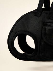 PETSIN Süßer atmungsaktiver Hunde-Rucksack, tragbarer Zugriemen-Rucksack mit verstellbaren Trägern für Katzen und Hunde, Umhänge- oder Schultertragen, stilvolle Hundeausrüstung als Haustierzubehör