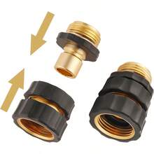 8 Set Quick Connect Hose Fittings For Garden Hose Quick Connector With Gasket 3/4 Inch GHT Male And Female Attachment Quick Release Water Hose Adapter - 8 Bộ - Xem 4