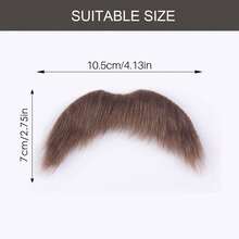 5 Stück/Packung Fake Schnurrbart für Männer, klassisches Weihnachts-Zubehör, selbstklebender Fake-Bart, neuartige Aufklebe-Schnurrbärte, Kostüm-Weihnachtsopa Verkleidungsbart, Kostümzubehör, Weihnachtsmann Kostüm Augenbrauen und Bart Set, Weihnachtsparty Zubehör, Weihnachtsoutfit für Frauen und Männer