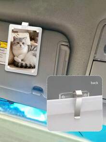 Customizable Acrylic Photo Holder, Magnetic Acrylic Photo Holder, Acrylic Photo Frame, With Fixed Clip, Transparent Photo Frame, Decorative Display Stand For Tickets, Postcards, And Prizes, Capable Of Holding Photos Of Pets, Lovers, Family Members, Relatives, As Well As Postcards, Tickets, And Paintings With Commemorative Significance, Can Be Fixed On Cars, Office Desks, ﻿ ﻿