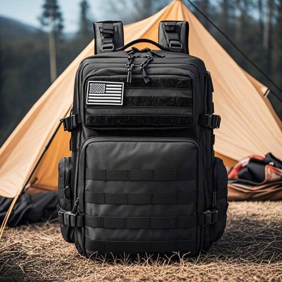 50L/30L Elite Tactical Backpack Military Grade Heavy Duty 3 Day MOLLE Bug Out Bag Ultra Durable Work Backpack For Men Outdoor Adventure Hiking Camping Travel