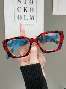 1 件/3 件 PC（聚碳酸酯）女士几何框架老花镜，Y2K 休闲日常时尚阅读和使用智能手机必备 - 白色 - 查看 32