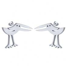 1 Pair Of Stainless Steel Earrings, Unicorn, Dinosaur And Small Animal Jewelry, Is An Ideal Birthday Gift For Ladies