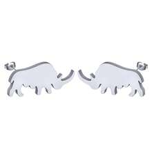1 Pair Of Stainless Steel Earrings, Unicorn, Dinosaur And Small Animal Jewelry, Is An Ideal Birthday Gift For Ladies