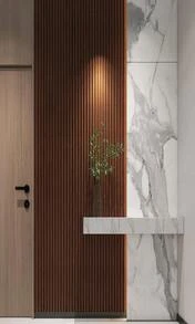 Art3d Slat Wood Wall Paneling For Interior And Ceiling Decoration - 4 Samples Pack, 6 X 57in - MàuF - Xem 9