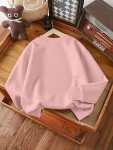 2 Stücke/Set Tween-Mädchen Weihnachts Bedruckter Kapuzenpullover und Weihnachts Slogans Bedruckte Hose, geeignet für Herbst/Frohes Neues Jahr Tragen