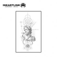 INKARTLINK 11*18cm Herbal Tattoo, Deity Magic Tattoo, 15-Day Tattoo, Semi-Permanent Tattoo, Realistic Fake Tattoo, Lasting 1-2 Weeks