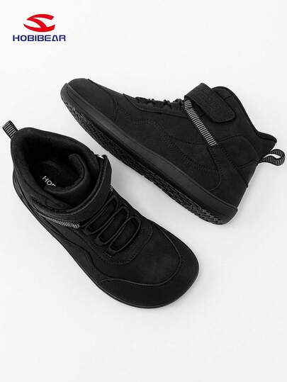 HOBIBEAR 1 par de botas de unicolor para exteriores, zapatos casuales cómodos para adolescentes, botas minimalistas de moda para caminar en exteriores en invierno para niños y niñas, adecuadas para primavera, otoño e invierno