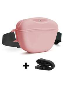 Sac de taille en silicone pour le dressage de chien, sac portable pour la nourriture du chien, sac d'alimentation pour le dressage de chien en extérieur, ceinture portable pour animaux de compagnie