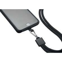 RPET Phone Lanyard (Black) - Coffee Brown - View 6