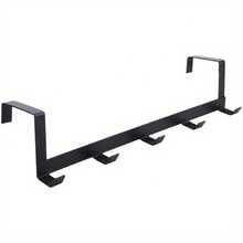 1 Door Hanger With 5 Hooks, Used For Storing Jackets, Hats, Bathrobes, Towels, Bedrooms, Wardrobes, Sturdy Hangers, Door Storage Hangers, Suitable For Dormitory Back To School Season, Back To School Season, Christmas Season, Christmas, Christmas Decorations, Christmas Decorations Home, Christmas Decoration, Bedroom Decor, Christmas Gifts, Bathroom Accessories