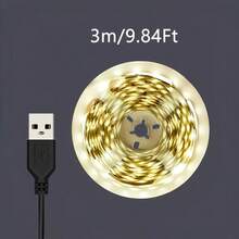 LQHZMYY 1pc USB LED Light Strip, Warm White LED Strip, Self-Adhesive, Suitable For TV Backlight And Home Decor, Night Light, Decorative Light, Lighting, USB Interface, 5V Voltage, USB Lighting, Computer Accessory, Sewing Machine Light Strip - Multicolor - View 15
