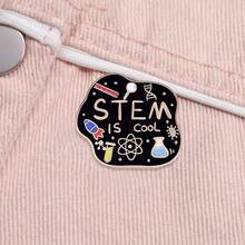 Cool Science, Technology, Engineering & Math Enamel Brooch Pin - Fashionable Metal Anime Trinket, Perfect Gift For Siblings, High-Quality Accessory, Scene, Fun Gifts, Suitable For Men And Women. Christmas Men Gifts Bag Pins