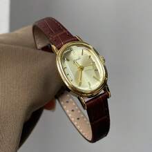 1 Stück elegante Vintage Damenuhr in Gold, wasserdicht, Quarz, für den täglichen Gebrauch