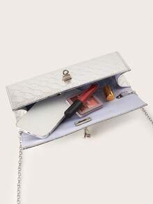 REMANLAND Fashion Shiny Crocodile Pattern Handbag, Luxury Women's New Party Bag Clutch, Exquisite Long Prom Bag, Suitable For Women's Party, Wedding, Dinner, Banquet Evening Bag, Suitable For Party Girls, Ladies, Suitable For Women, Very Suitable For Party, Wedding, Prom, Dinner/Banquet, The Best Gift For Women