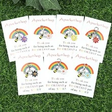 6 قطع/10 قطع، بطاقات شكر هدايا، بطاقات تشجيع، هدايا صداقة جميلة، هدايا تشجيع إيجابية، هدايا عيد الحب، متعة عيد الميلاد، عناصر صغيرة، أشياء رخيصة، عناصر غريبة حقيبة ظهر للمدرسة إكسسوارات السيارة الغوث Y2k - متعدد الألوان - مشاهدة 9