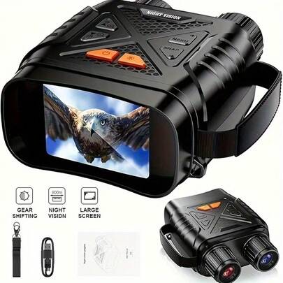 Kính nhìn đêm kỹ thuật số hai ống INSKAM, Kính nhìn đêm, Màn hình 2,8 inch, Sử dụng kép USB/Pin, Thiết bị nhìn đêm cầm tay tiện lợi, Thích hợp để quan sát động vật hoang dã, Cắm trại ngoài trời, Du lịch và Giám sát trang trại, Quà tặng cho nam giới