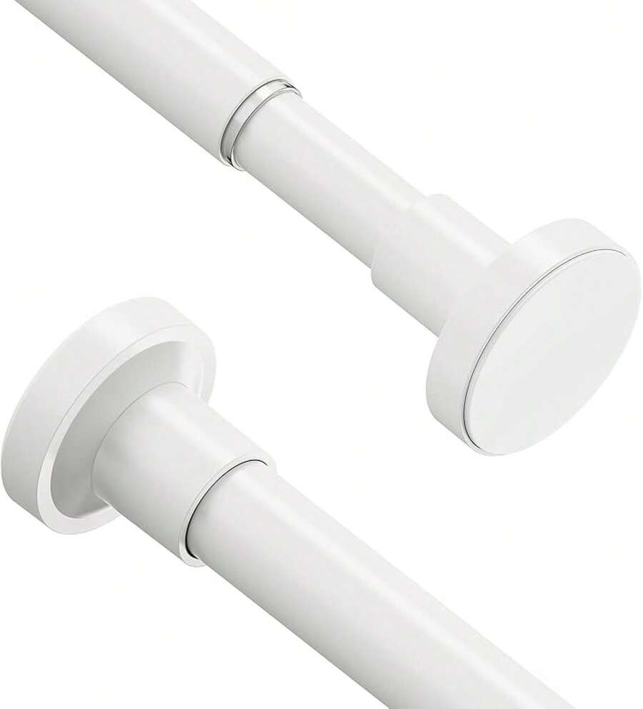 Curtain Window Rods - White - View 1