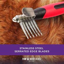 Paw Brothers 12 Blade Fine Coat Rakke - Mini 6 Cuchillas - Ver 5