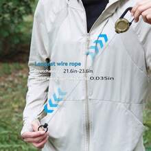 伸缩钢丝钓鱼防丢腕带，户外登山钥匙扣