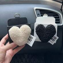 Heart-Shaped Air Vent Storage Box, Car Interior Air Vent Organizer, Car Accessories Storage Bag, Cute Phone Holder