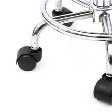Black Round Adjustable Salon Stool With Back & Line Design – Comfortable & Sturdy – Ideal For Salons, Spas, Barber Shops, Home Studios – Easy Height Adjustment For Convenience - 黑色 - 查看 10