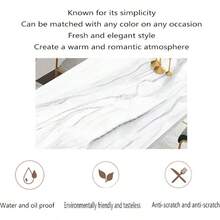 Tablecloth Waterproof PVCVinyl Material Suitable Dining Tables cafes Restaurants Indoor and Outdoor Use 90x140cm BT 07 - Bt - Ver 3