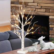 LED Birch Tree Lamp With Realistic Branches - Perfect For Creating Festive Atmosphere Anywhere At Home
