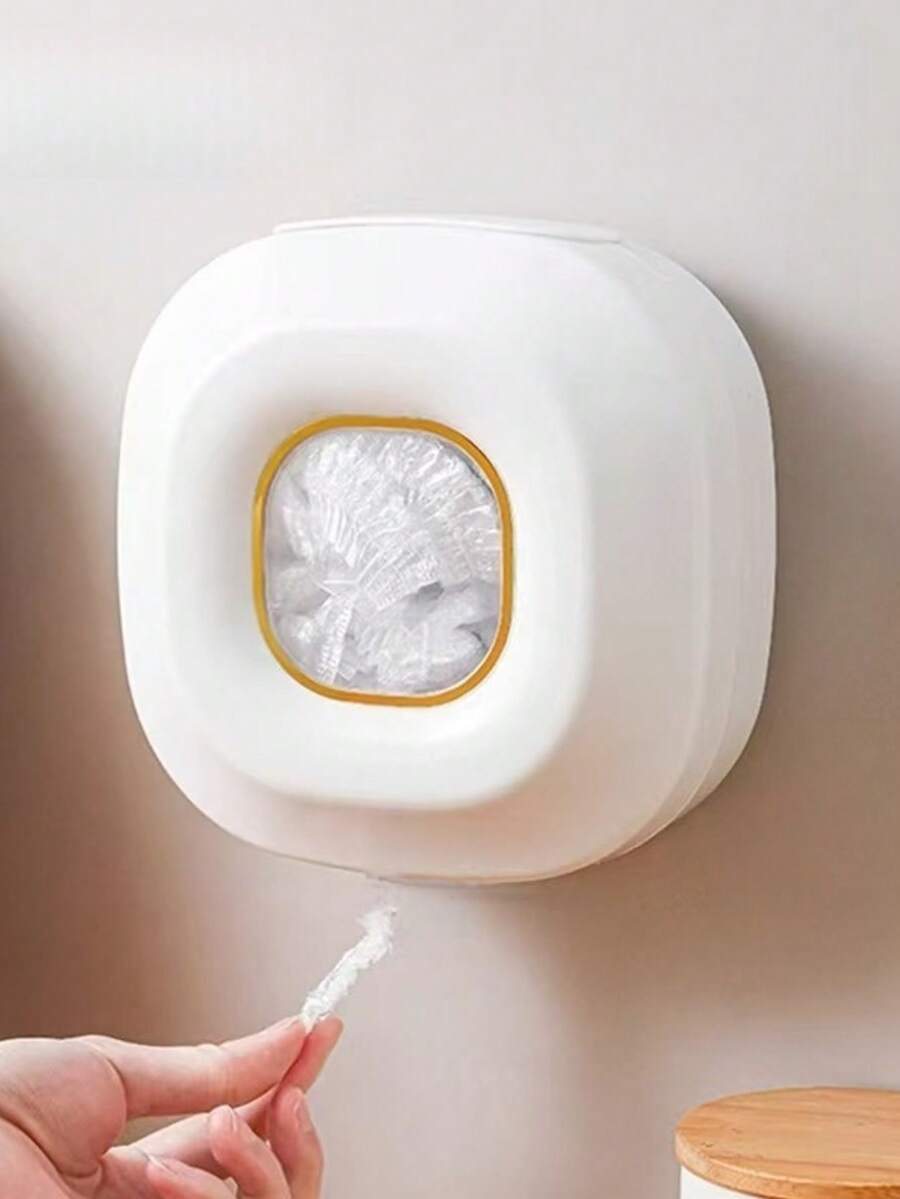 Home & Kitchen Plastic Wrap/Cling Film Holder Storage Box, Bathroom Shower Cap, Shoe Cover Box, Kitchen Organization Set