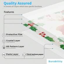 24-Piece Tile Sticker Wall Decor Bathroom Kitchen Wall Sticker Waterproof PVC Decorative Sticker - 2D Sticker With Retro Design And Mosaic Style (4 X 4 Inches) - H - View 3