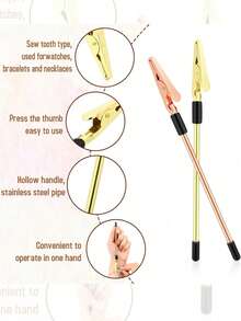 1 buc instrument auxiliar pentru brățări multicolore, instrument auxiliar pentru purtarea brățării, instrumente auxiliare accesorii, cleme de aligator pentru fixarea brățării de mână pentru articulații pentru femei instrumente de bijuterii echipamente de fixare și agățare pentru bijuterii brățară colier