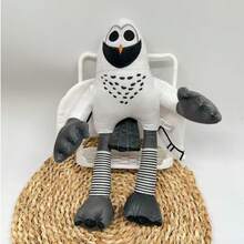 1pcs38cm/14.96inch 99 Nights In The Forest Terrified Deer Plush Toy Standing Black Tongue Mutant Deer Polyester Stuffed Animal Plush Toy Party Decoration Creative Gift Children Birthday Home Girls Room Decoration Game Collector Christmas Elk