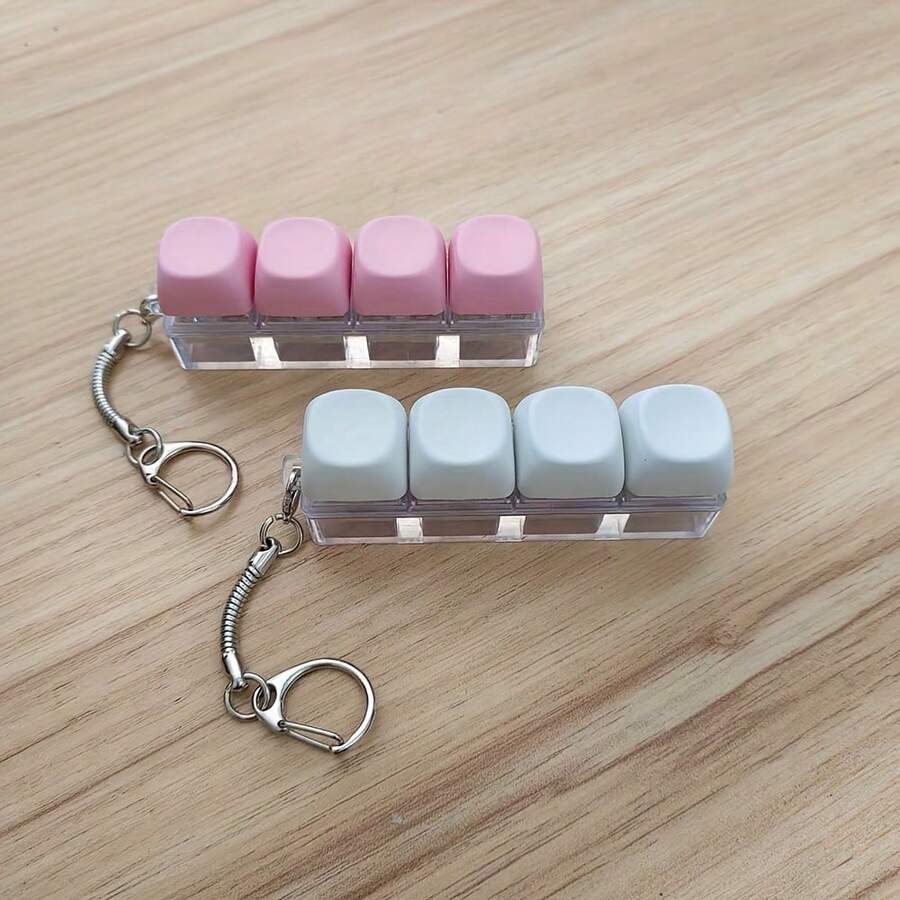 Creative Keyboard Pendant - Cartoon Accessories Bag Keychain Gift Set, Party Favors - Kiểu A - Xem 1