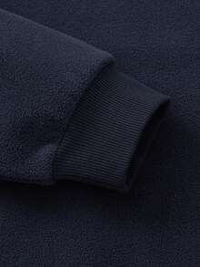 Balabala BalaOne Kids' Fleece Sweatshirt 2025 Winter, Anti-Static Polar Fleece For Boys & Girls - Dark Blue - View 6