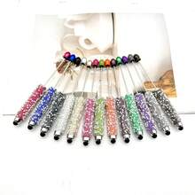 DIY Beaded Touch Screen Stylus Pen, 2-In-1 Writing & Touch Pen For Tablets, IPads, Smartphones, Random Color