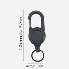 伸缩钢丝钓鱼防丢腕带，户外登山钥匙扣