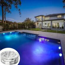 4 Pack Submersible LED Lights With Remote Control, 10LED/13LED,IP68 Waterproof, 16 Colors Changing LED Tea Lights, Pool Lamp Battery Operated Underwater Pond Lights For Saloon Fish Tank Fountain Swimming Pool Aquarium Garden Wedding Party - Multicolor - View 2